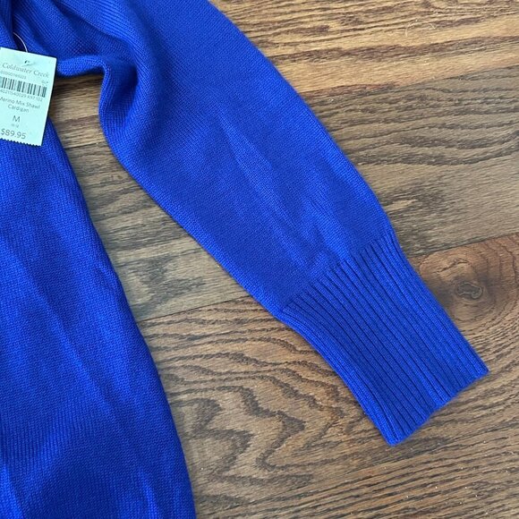 NWT Coldwater Creek Wool Blend Shawl Open Front Cardigan Size Medium - Picture 7 of 11